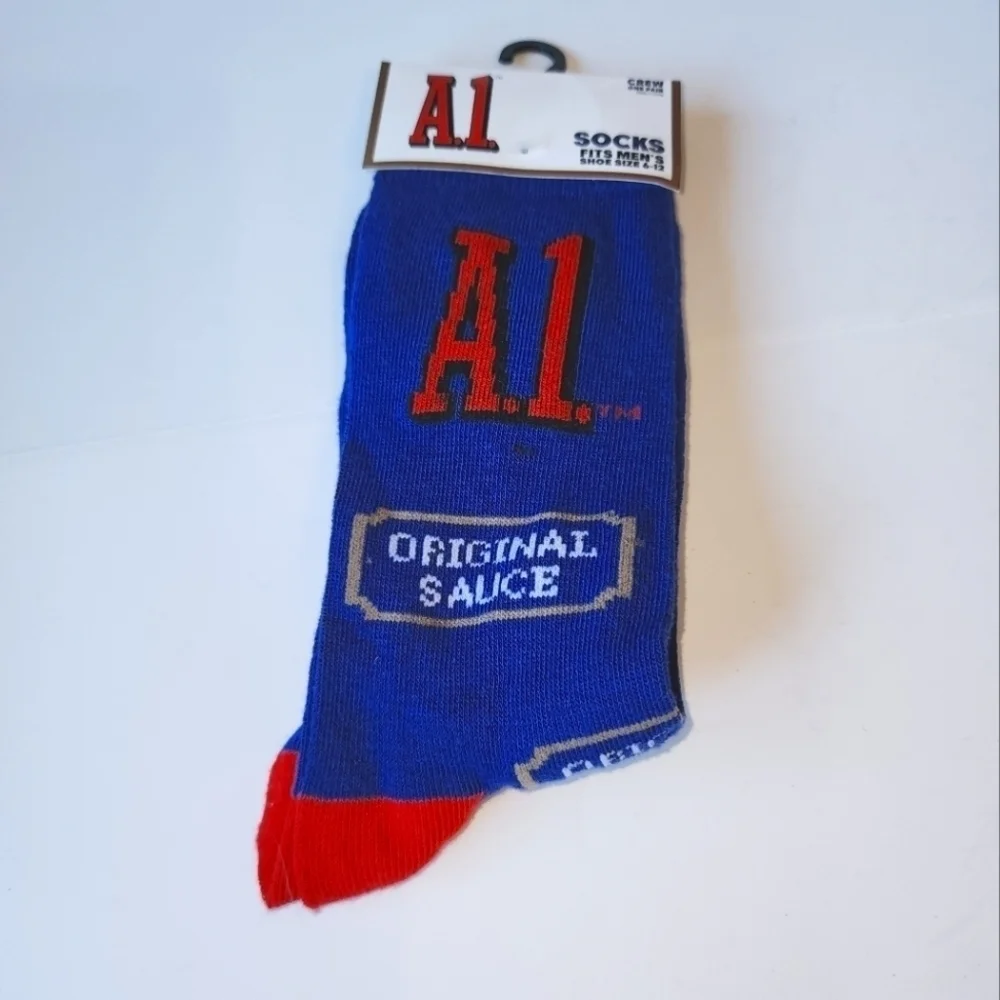 A1 Steak Sauce Socks NWT